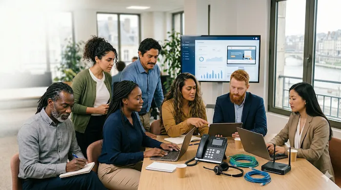 Équipe d'experts SkyNet Business Services — solutions telecom et digitales à Rouen