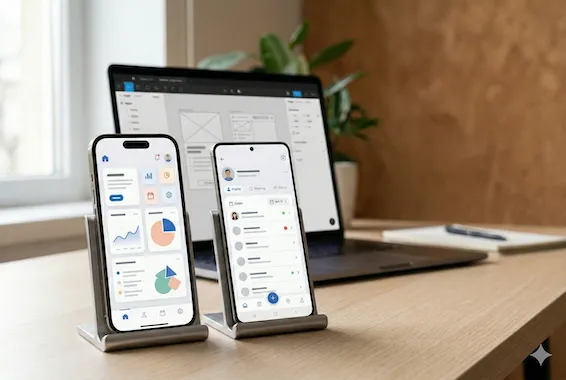 Mockup application mobile iOS et Android