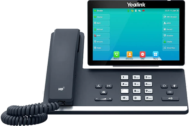 Poste de téléphonie IP à écran tactile